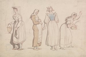 Four Women at a Well in Rome